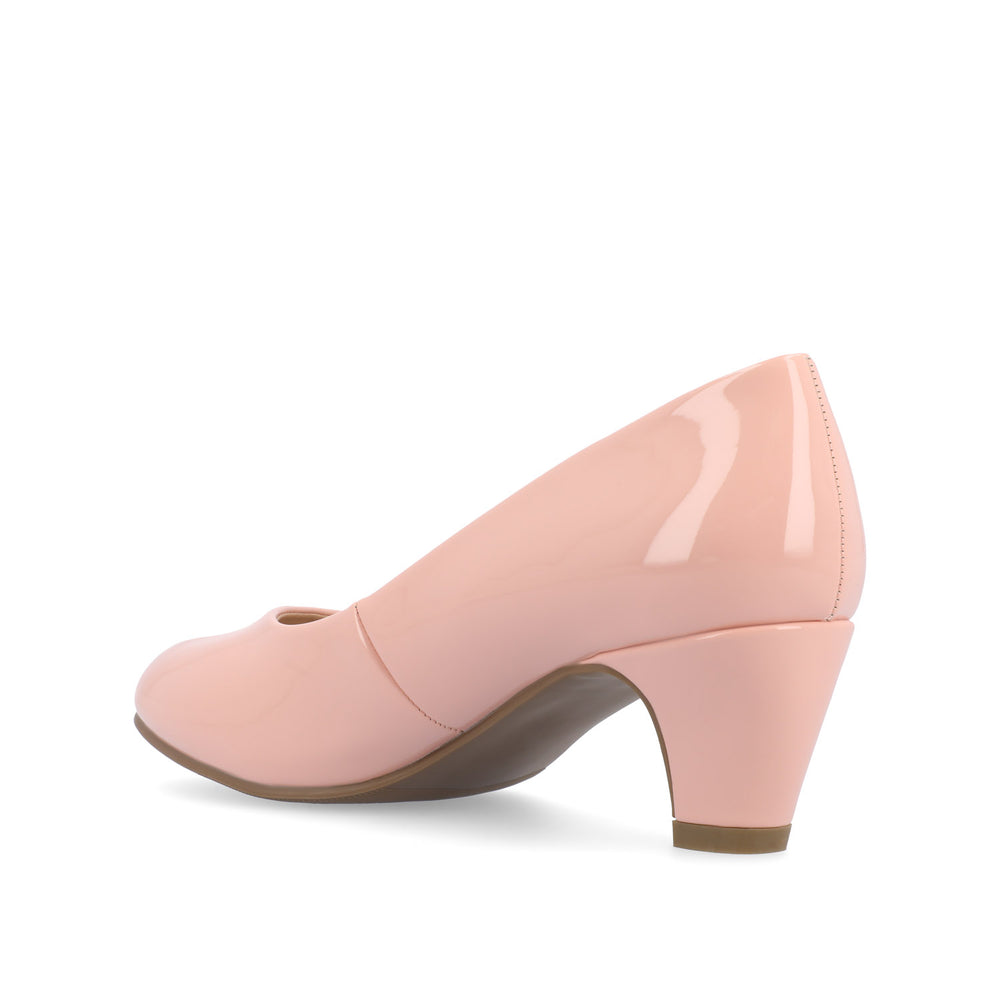 LUU LOW PUMP HEELS IN FAUX LEATHER