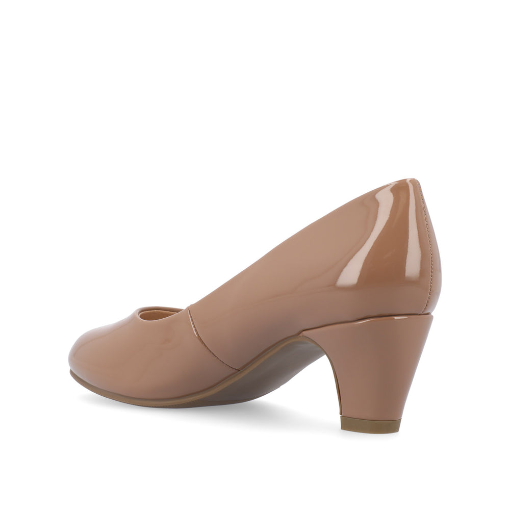 LUU LOW PUMP HEELS IN FAUX LEATHER