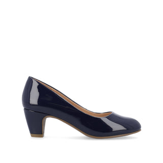 LUU PATENT LOW PUMP HEELS IN WIDE