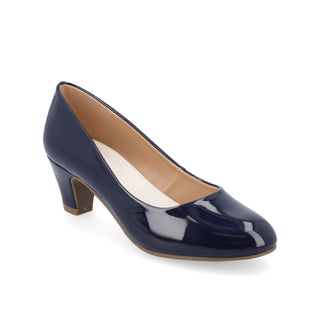 LUU PATENT LOW PUMP HEELS IN WIDE