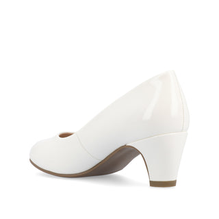 LUU PATENT LOW PUMP HEELS IN WIDE