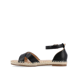 LYDDIA ESPADRILLE SANDALS IN FAUX LEATHER