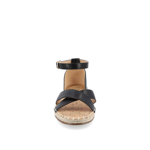 LYDDIA ESPADRILLE SANDALS IN WIDE - Black