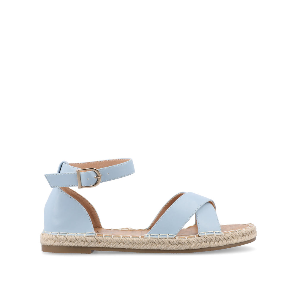 LYDDIA ESPADRILLE SANDALS IN FAUX LEATHER