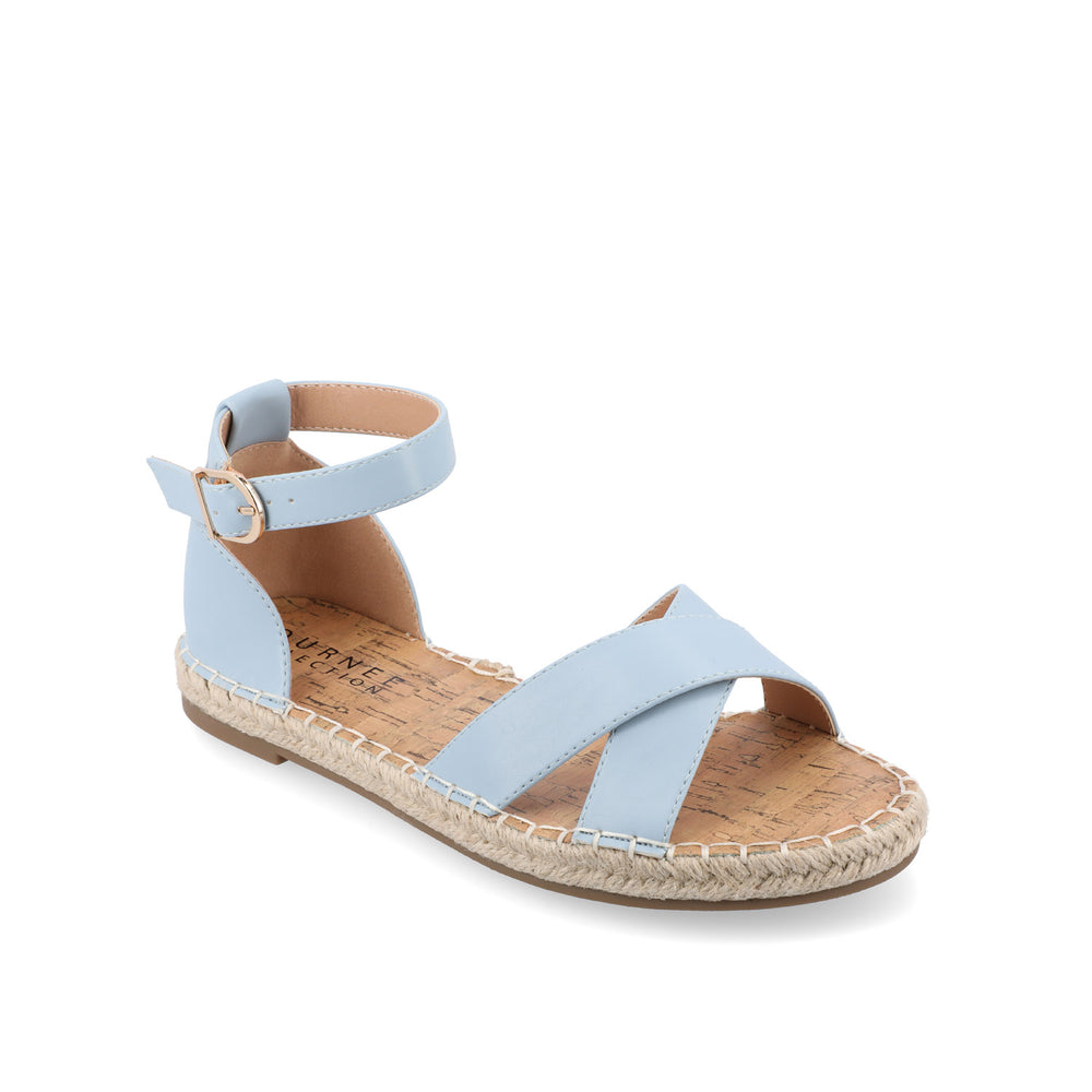 LYDDIA ESPADRILLE SANDALS IN FAUX LEATHER