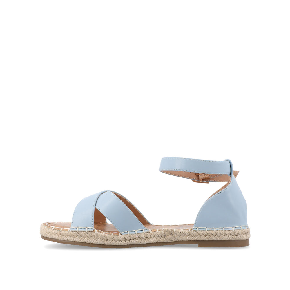 LYDDIA ESPADRILLE SANDALS IN FAUX LEATHER