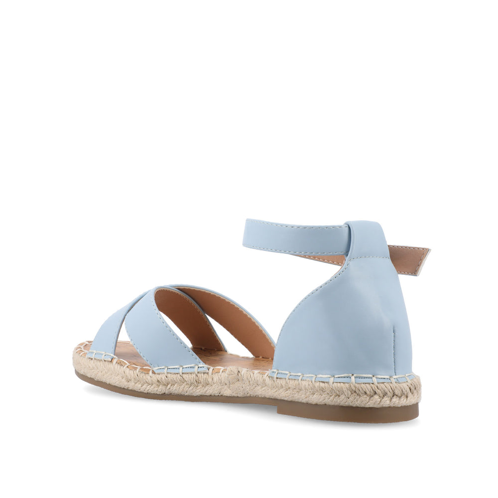 LYDDIA ESPADRILLE SANDALS IN FAUX LEATHER