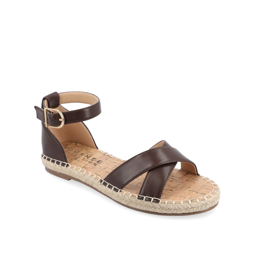 LYDDIA ESPADRILLE SANDALS IN FAUX LEATHER