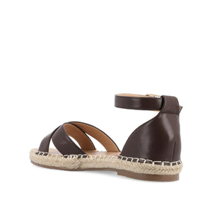 LYDDIA ESPADRILLE SANDALS IN VEGAN LEATHER - Brown