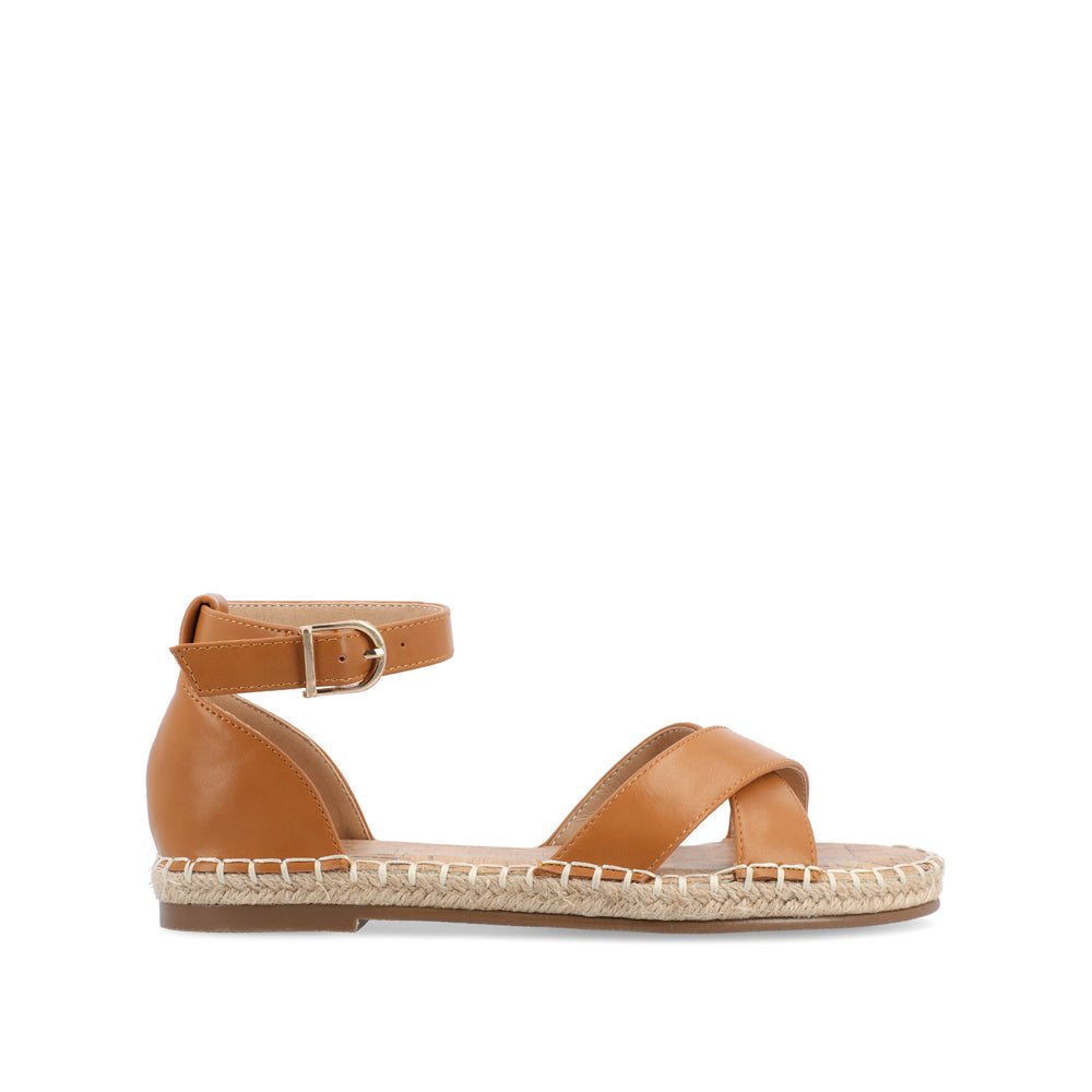 LYDDIA ESPADRILLE SANDALS IN FAUX LEATHER