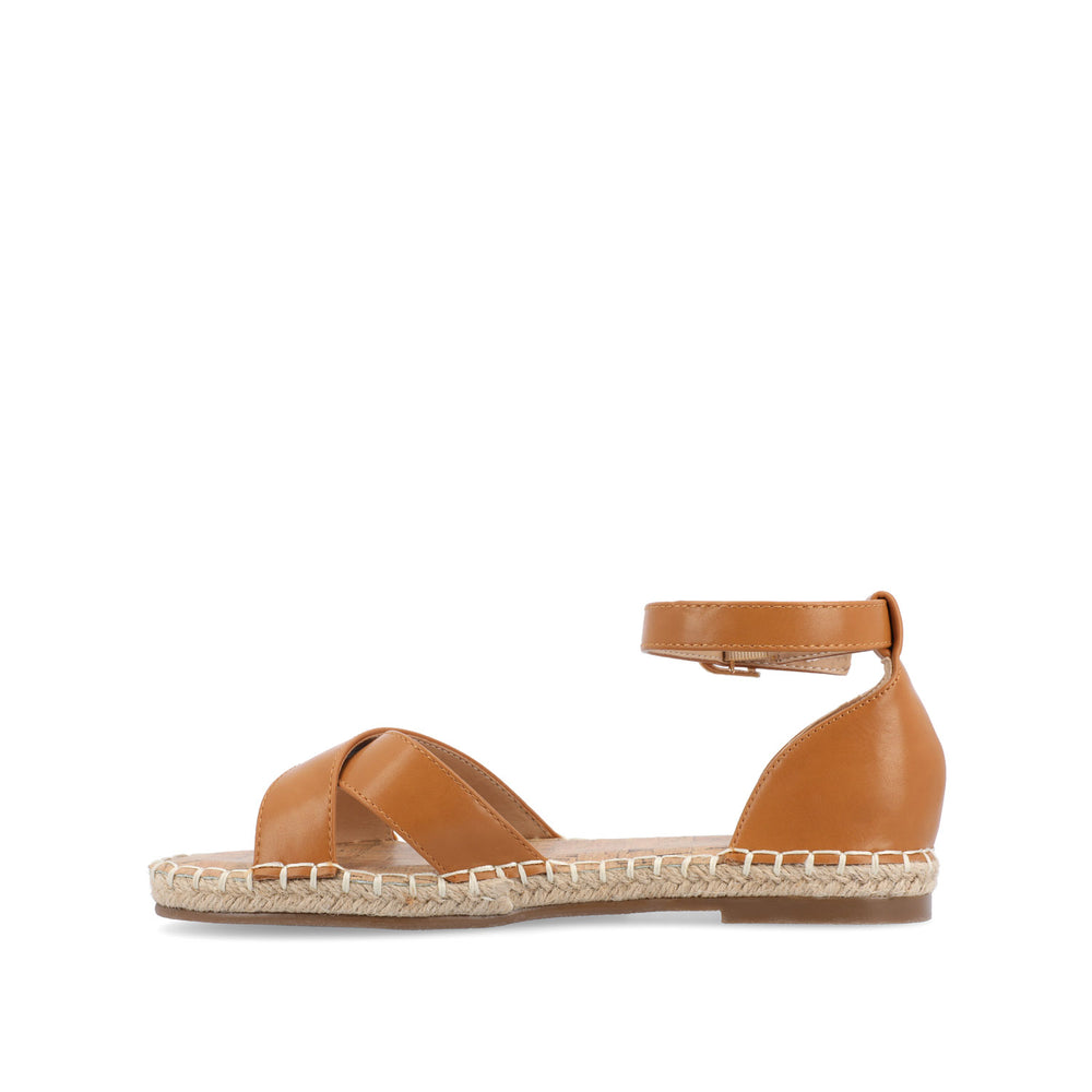 LYDDIA ESPADRILLE SANDALS IN FAUX LEATHER