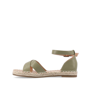 LYDDIA ESPADRILLE SANDALS IN FAUX LEATHER