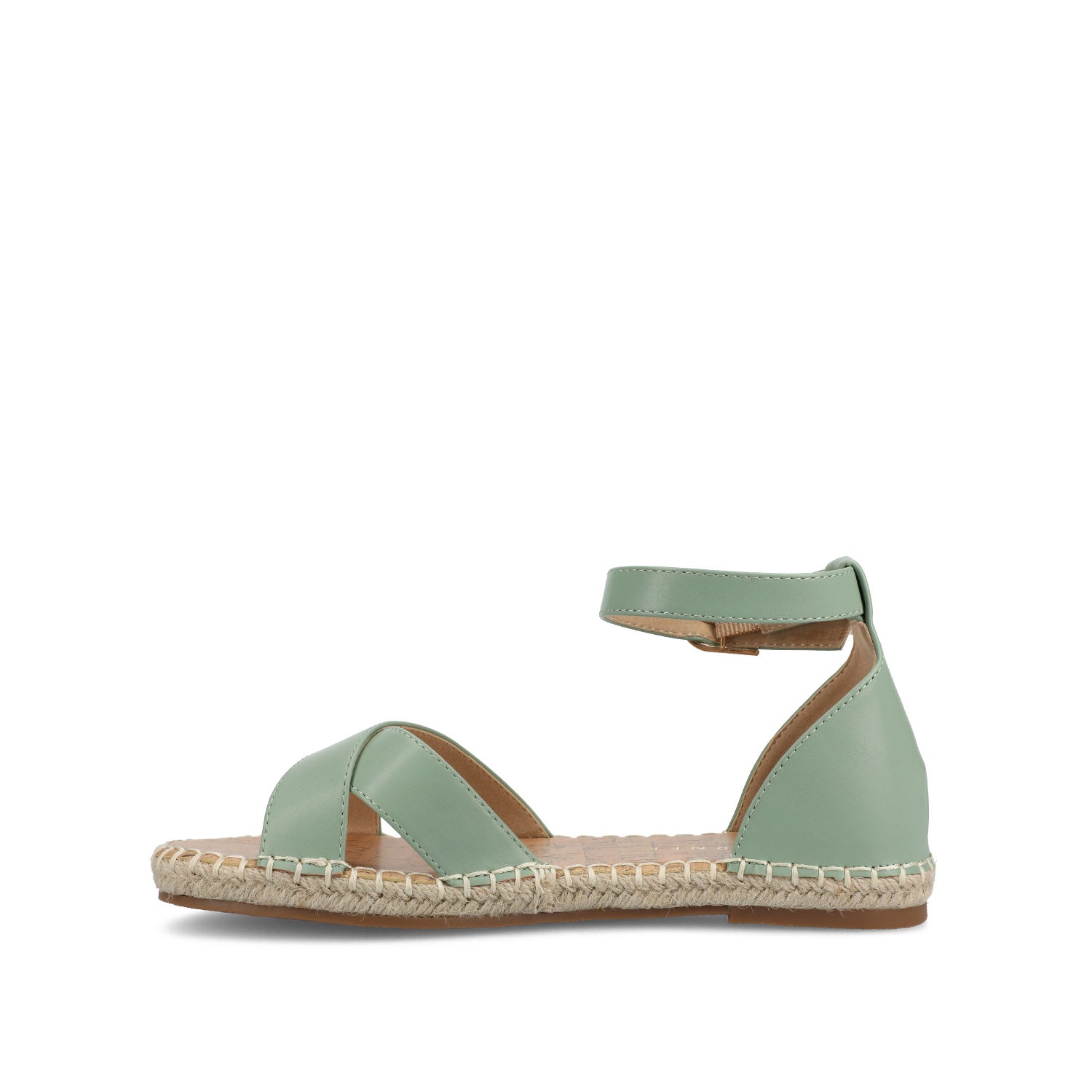 LYDDIA ESPADRILLE SANDALS IN VEGAN LEATHER - Green