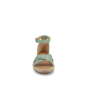 LYDDIA ESPADRILLE SANDALS IN WIDE - Green