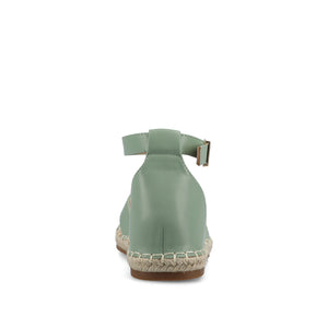 LYDDIA ESPADRILLE SANDALS IN VEGAN LEATHER - Green