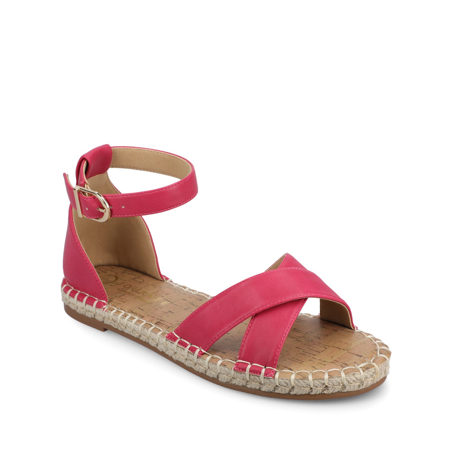 LYDDIA ESPADRILLE SANDALS IN WIDE - Hot Pink