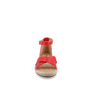 LYDDIA ESPADRILLE SANDALS IN FAUX LEATHER