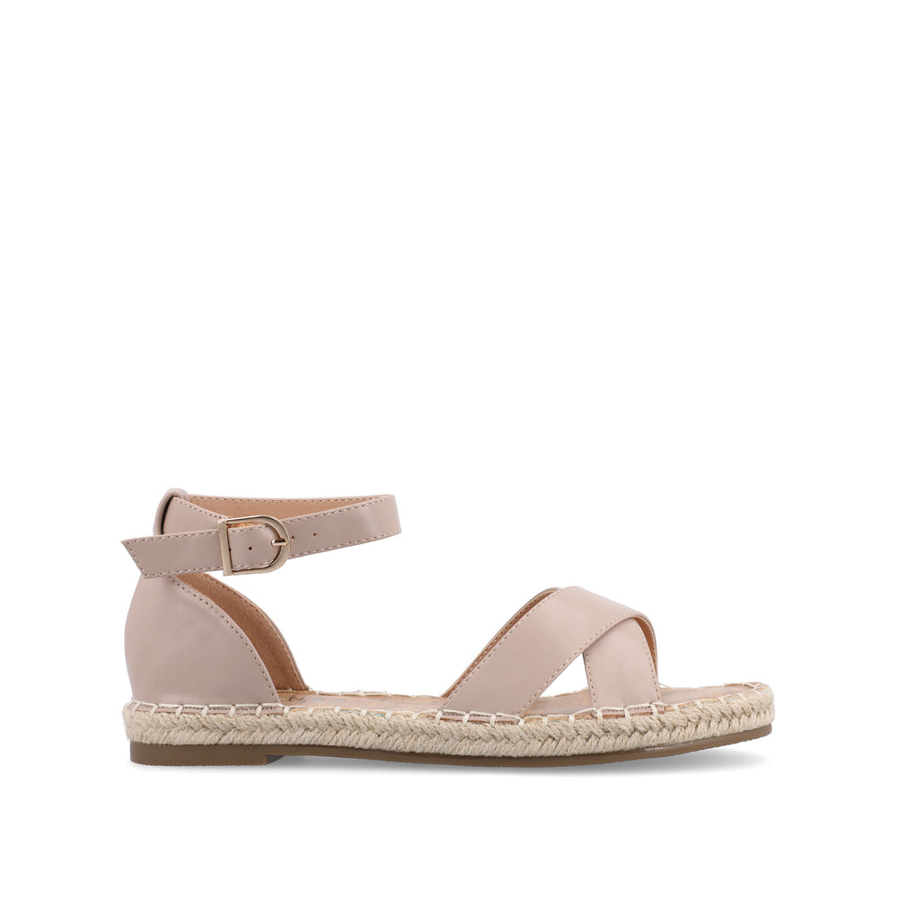 LYDDIA ESPADRILLE SANDALS IN FAUX LEATHER