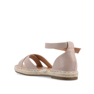 LYDDIA ESPADRILLE SANDALS IN FAUX LEATHER