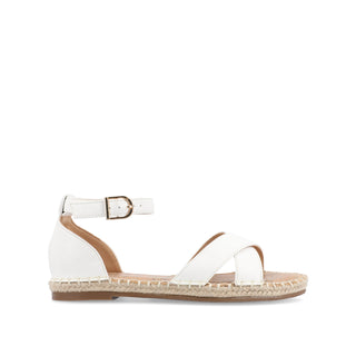 LYDDIA ESPADRILLE SANDALS IN FAUX LEATHER