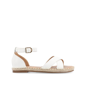 LYDDIA ESPADRILLE SANDALS IN WIDE - White