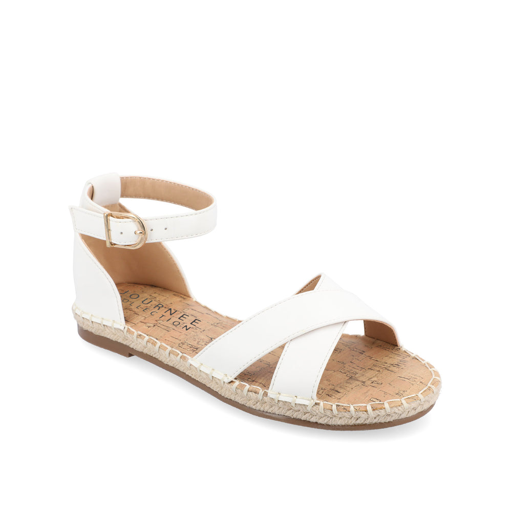 LYDDIA ESPADRILLE SANDALS IN FAUX LEATHER