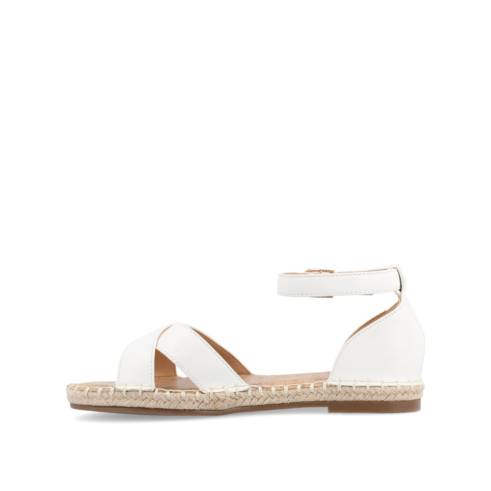 LYDDIA ESPADRILLE SANDALS IN FAUX LEATHER