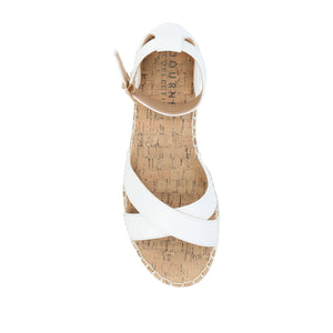 LYDDIA ESPADRILLE SANDALS IN WIDE - White