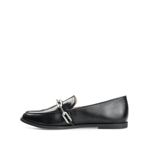 MADISON APRON TOE LOAFER IN VEGAN LEATHER - Black