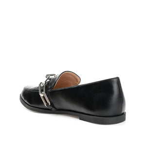 MADISON APRON TOE LOAFER IN VEGAN LEATHER - Black