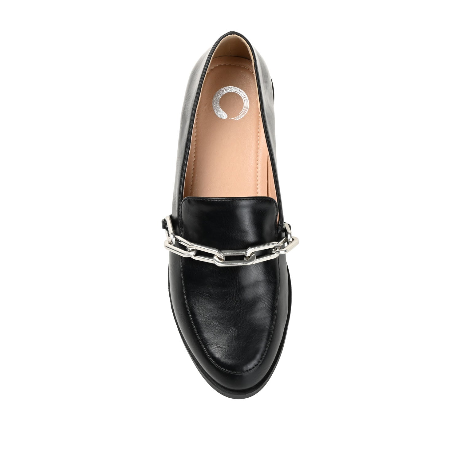 MADISON APRON TOE LOAFER IN VEGAN LEATHER - Black