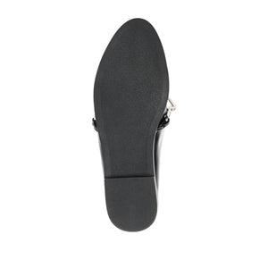 MADISON APRON TOE LOAFER IN VEGAN LEATHER - Black