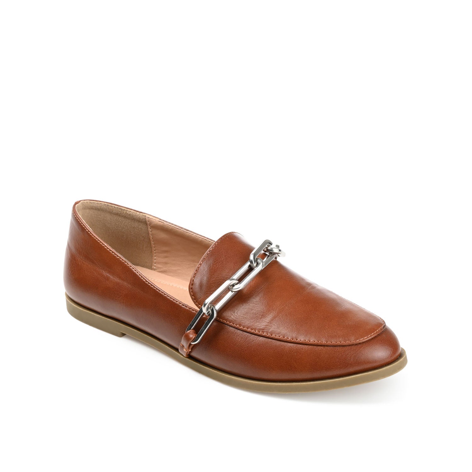 MADISON APRON TOE LOAFER IN VEGAN LEATHER - Brown