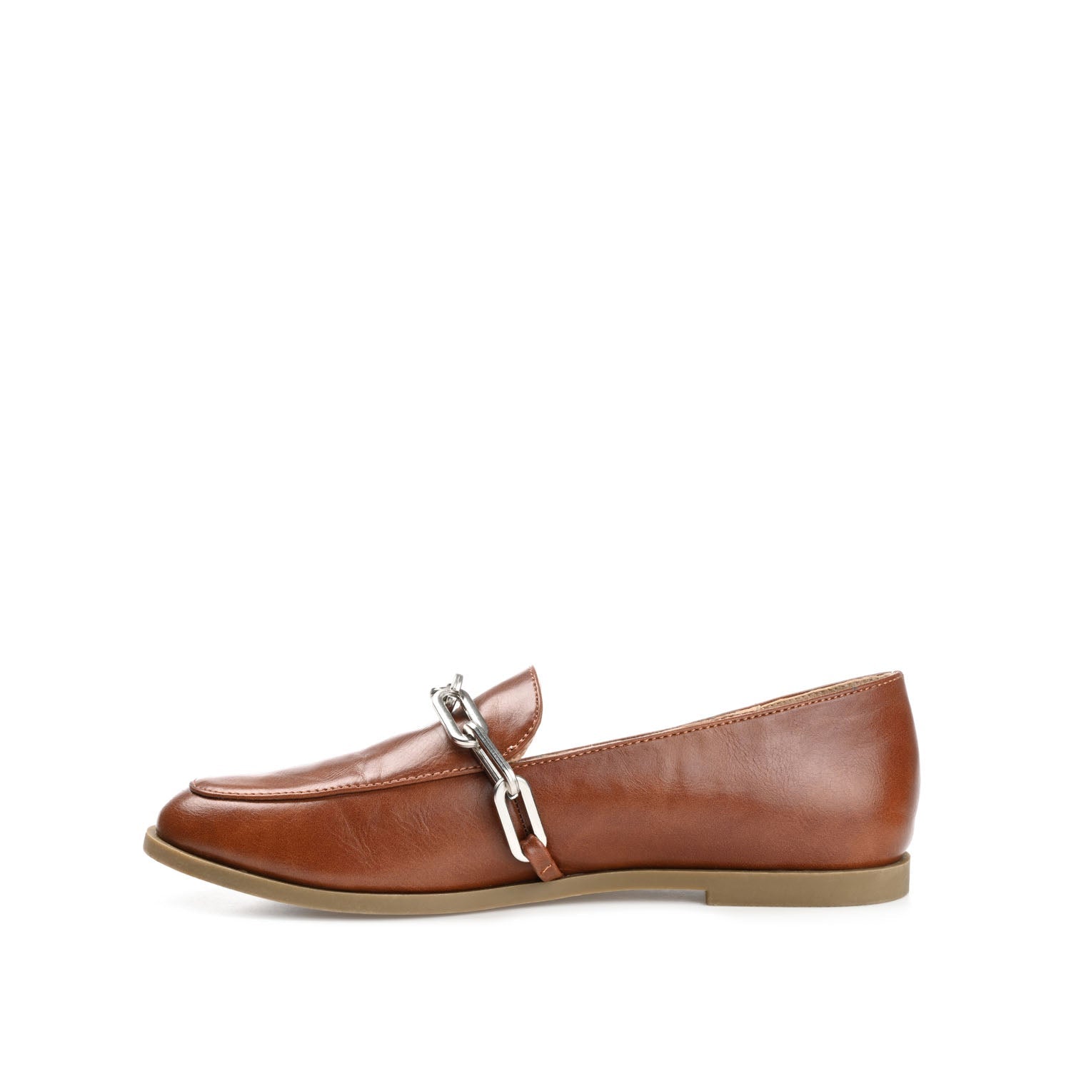 MADISON APRON TOE LOAFER IN VEGAN LEATHER - Brown