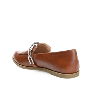 MADISON APRON TOE LOAFER IN VEGAN LEATHER - Brown