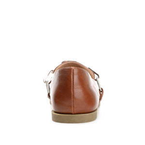 MADISON APRON TOE LOAFER IN VEGAN LEATHER - Brown
