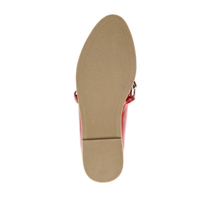 MADISON APRON TOE LOAFER IN VEGAN LEATHER - Red