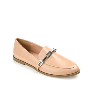 MADISON APRON TOE LOAFER IN VEGAN LEATHER - Tan