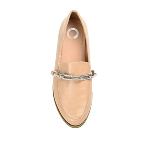 MADISON APRON TOE LOAFER IN VEGAN LEATHER - Tan