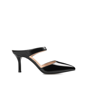 MAEVALI STILETTO HEELS IN VEGAN LEATHER - Patent Black