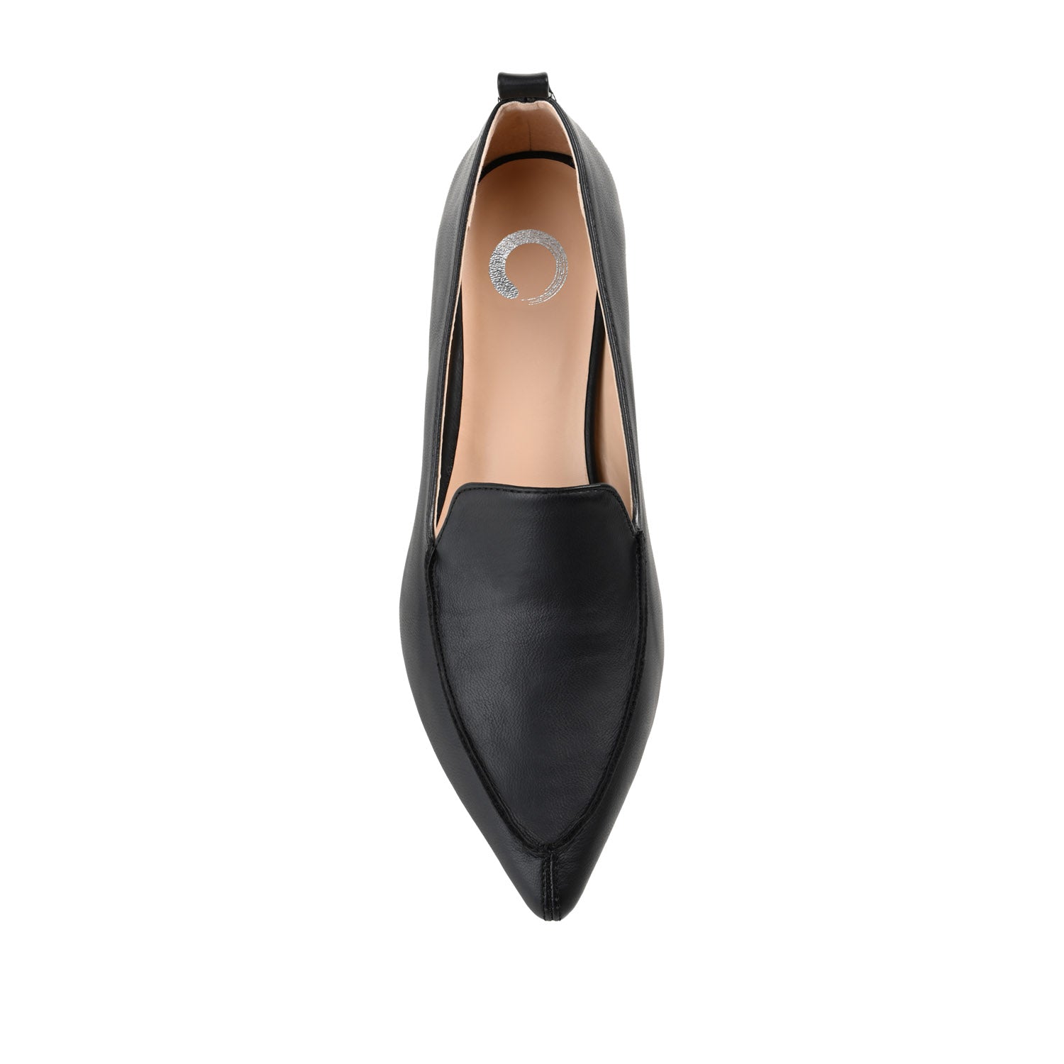 MAGGS GLOBE HEELED LOAFERS IN VEGAN LEATHER - Black