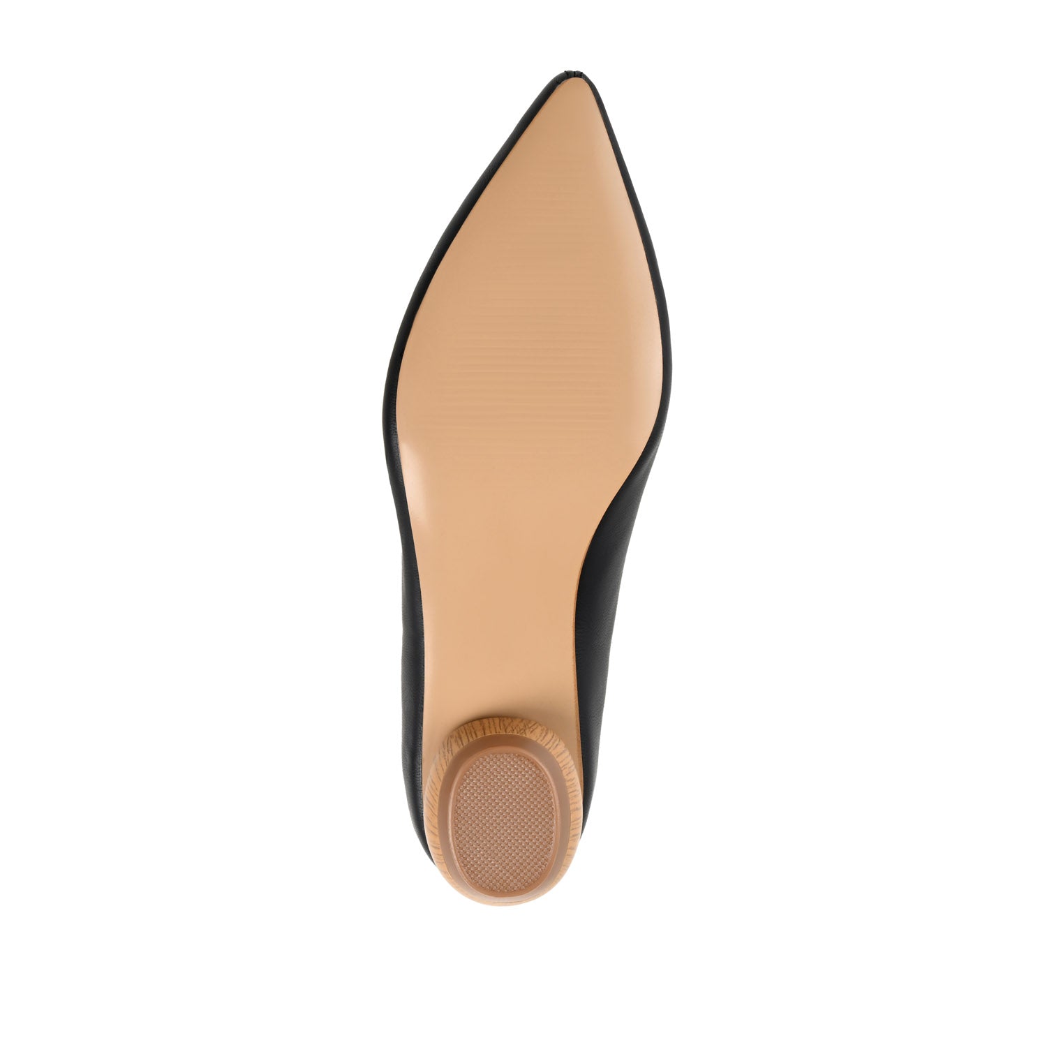 MAGGS KITTEN LOAFER FLATS IN WIDE - Black