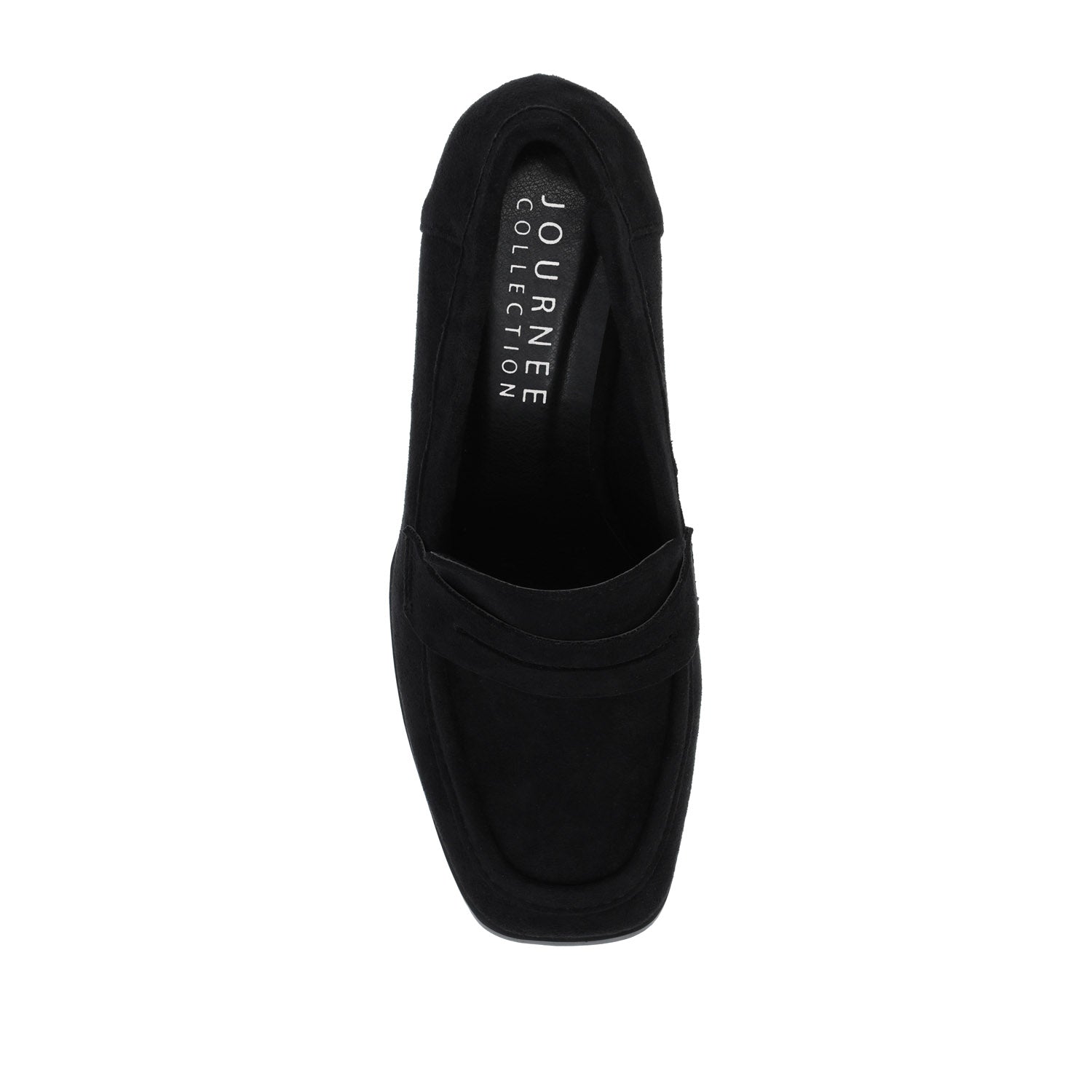 MALLEAH BLOCK HEEL LOAFERS IN WIDE - Black