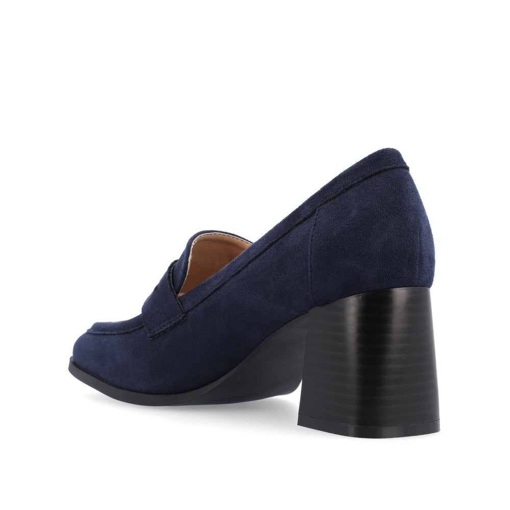 MALLEAH LOAFER BLOCK HEELS IN PATENT