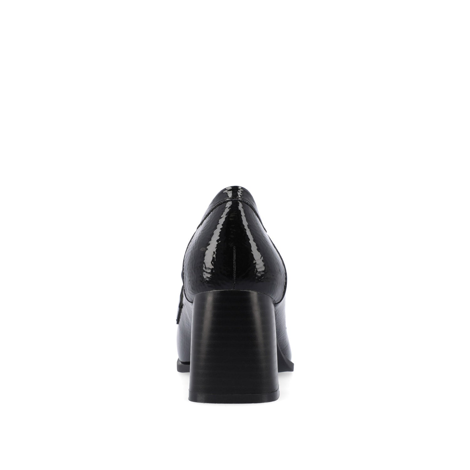 MALLEAH BLOCK HEEL LOAFERS - Patent Black