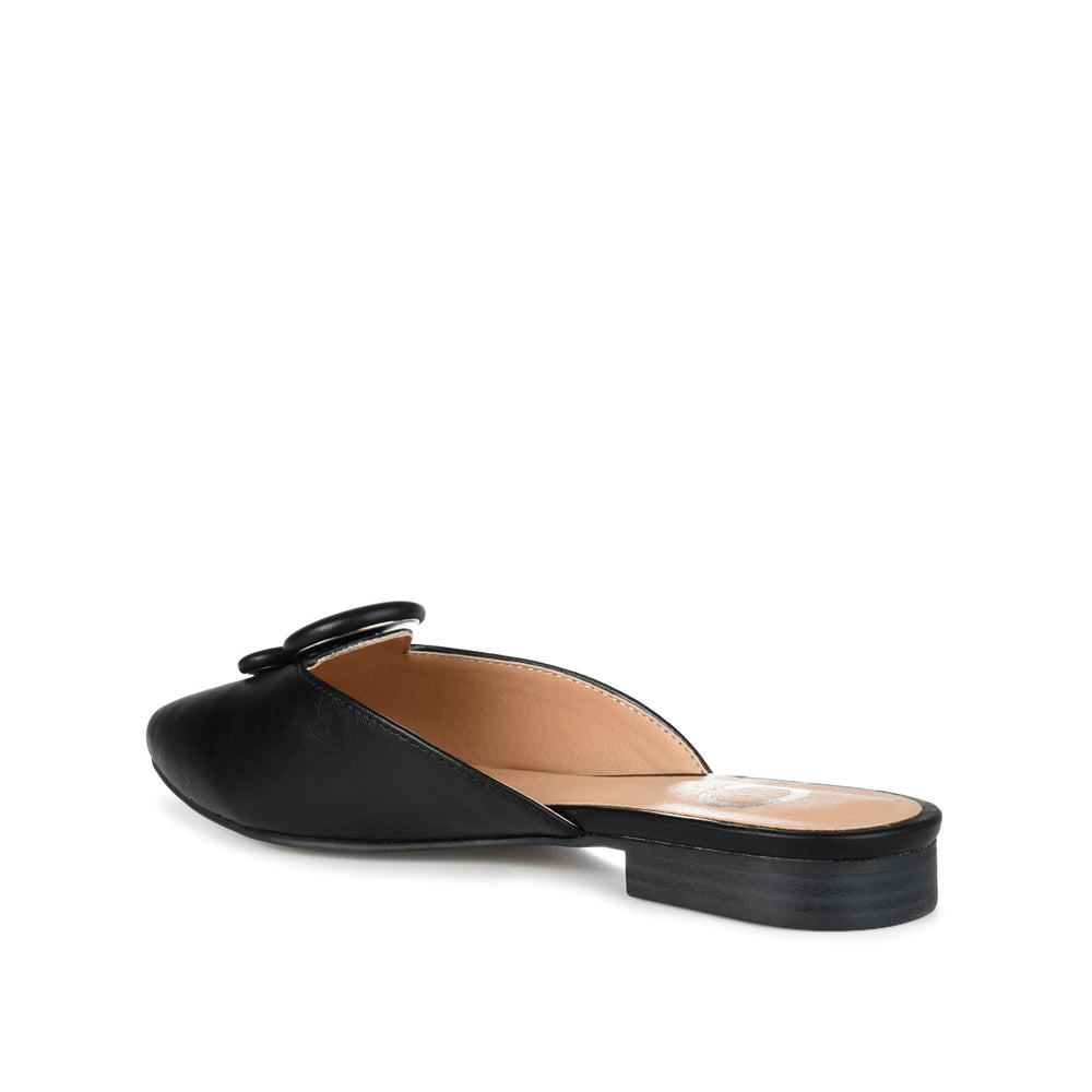 MALLORIE MULED FLATS IN FAUX LEATHER