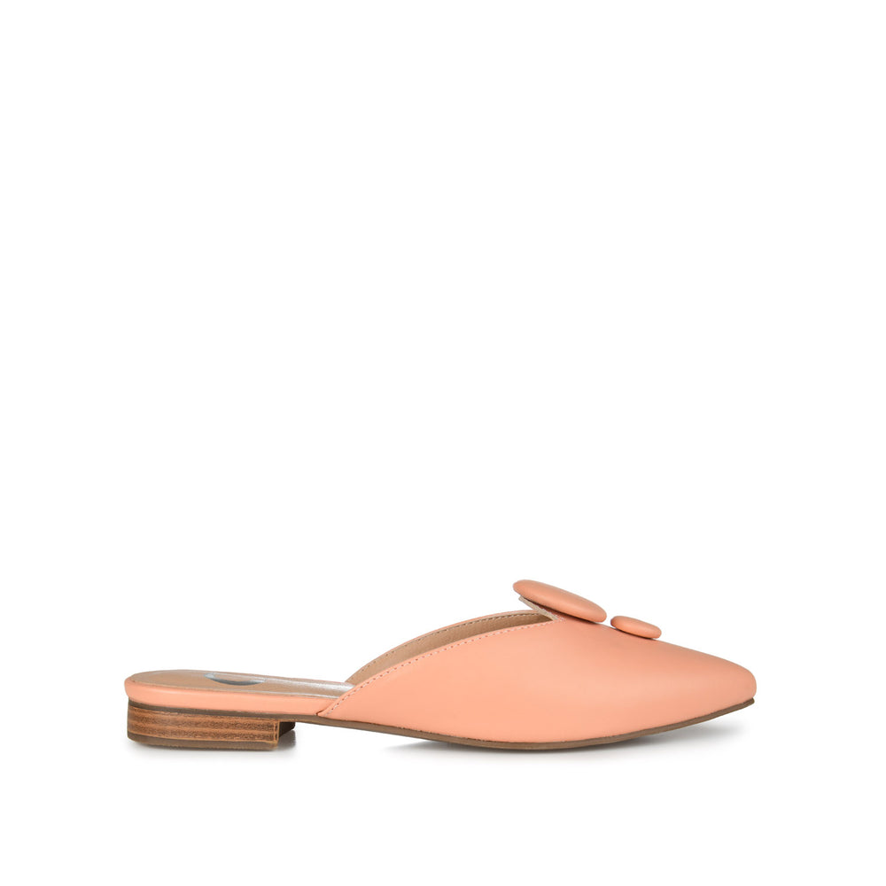 MALLORIE MULED FLATS IN FAUX LEATHER