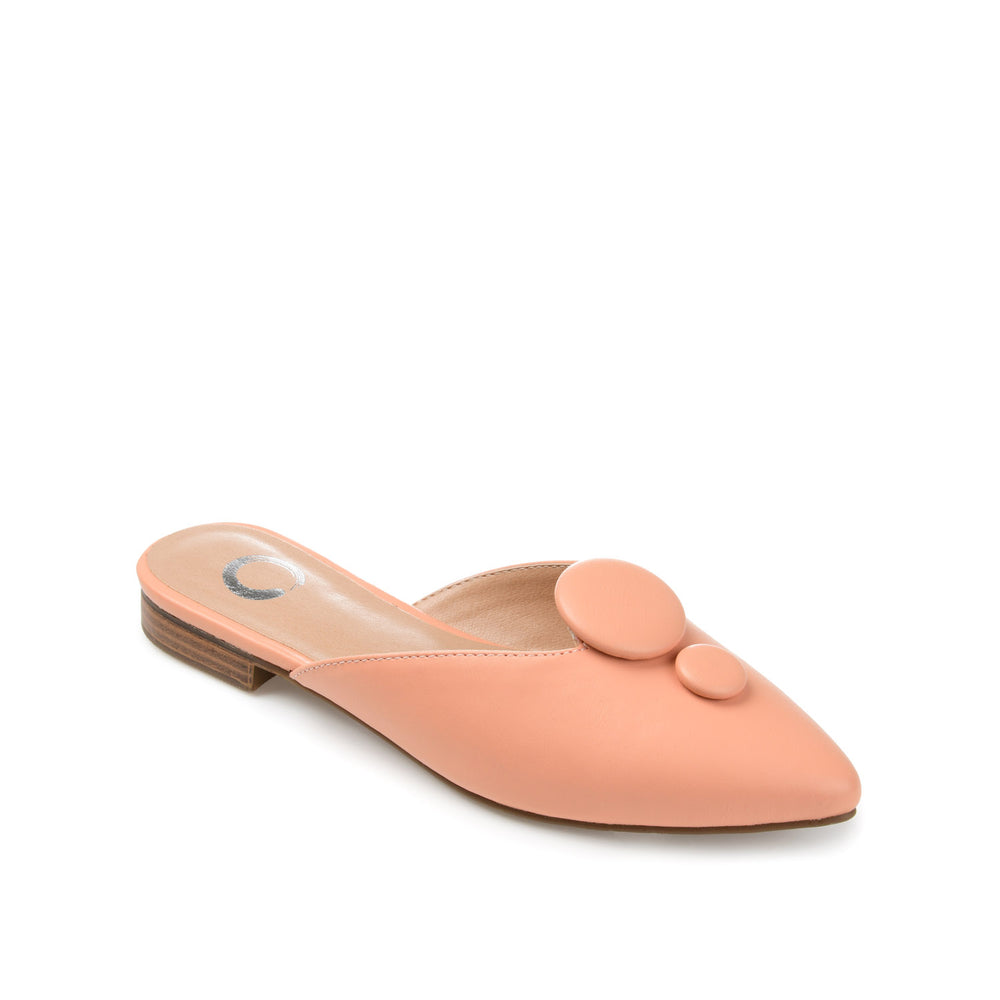 MALLORIE MULED FLATS IN FAUX LEATHER