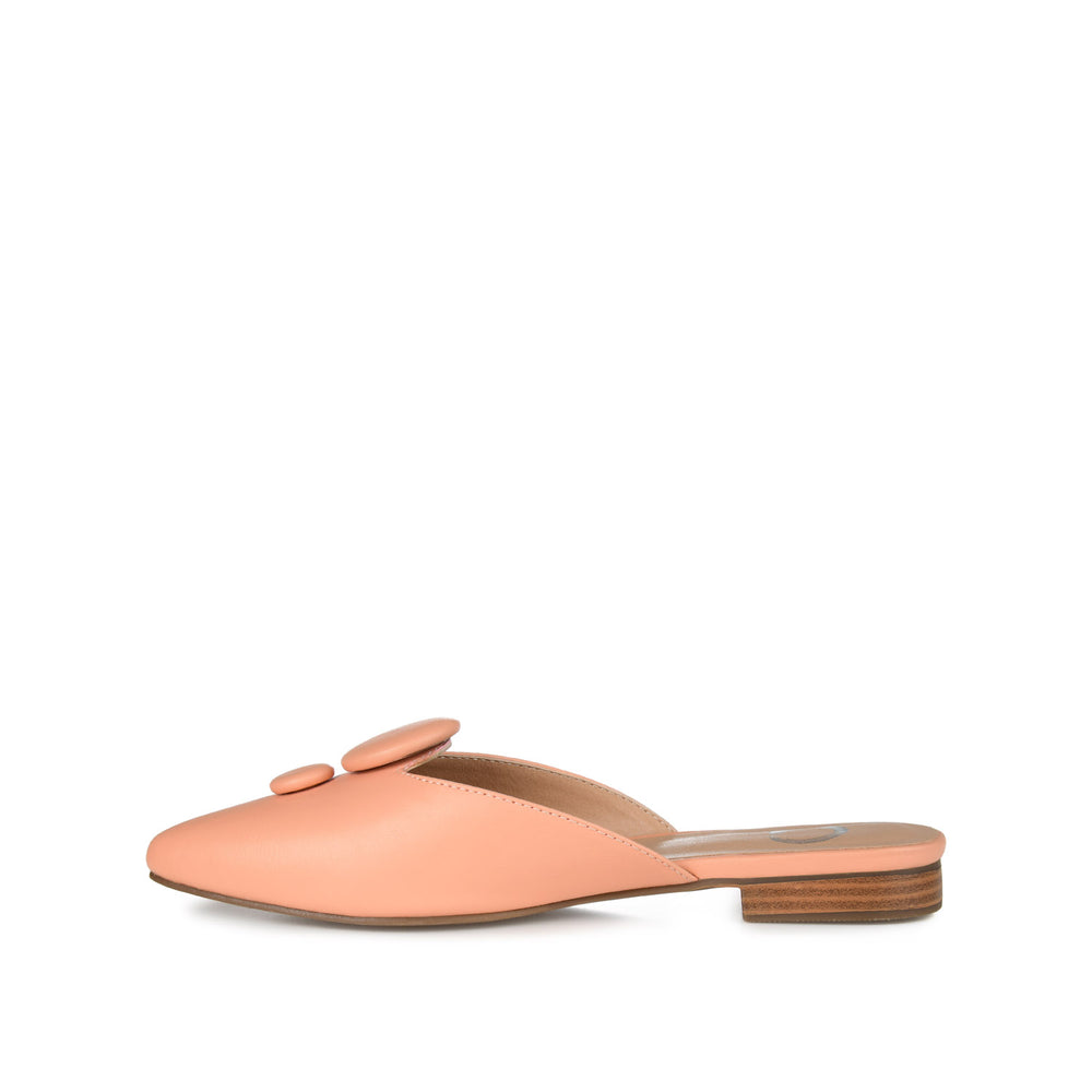 MALLORIE MULED FLATS IN FAUX LEATHER