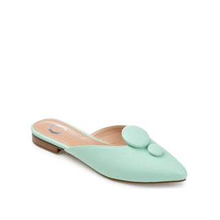 MALLORIE MULED FLATS IN FAUX LEATHER